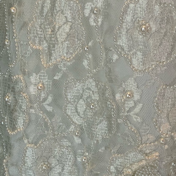 Vintage 70s 80s Beaded Floral Blouse Top - Picture 4 of 7